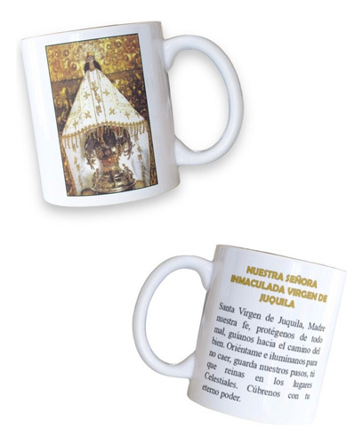 12 Tazas De La Virgen De Juquila Personalizadas 