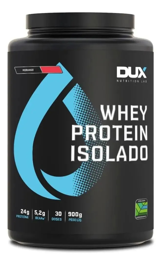 Whey Protein Isolado Pote (900g) Dux Nutrition Sabores Sabor Cookies