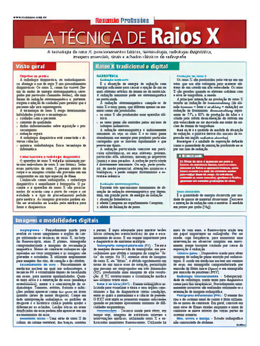 A Técnica De Raios X, De Kasper E.. Editora Resumao, Capa Mole Em Português