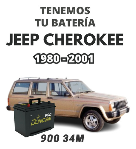 Batería Jeep Cherokee 1980 Al 2001 De 900amp