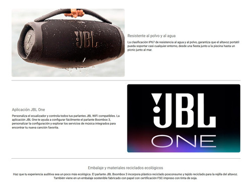 Parlante Bluetooth Jbl Boombox 3 Wi-fi
