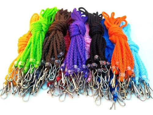 50 Piezas De Cordones Porta Gafetes Variedad De Colores 