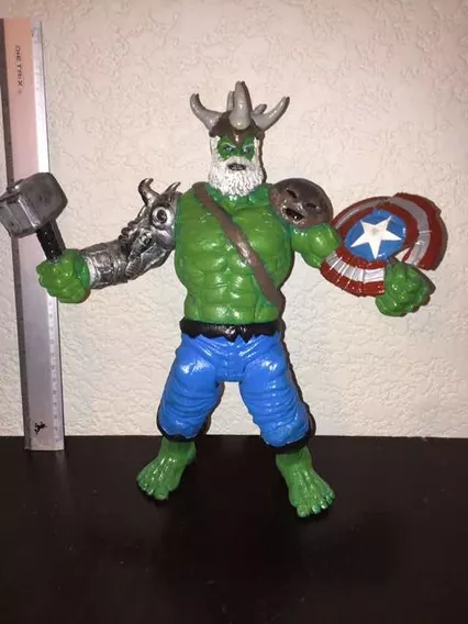 Set Figura Bootleg Repintadas Custom Maestro Y Hulk Marvel