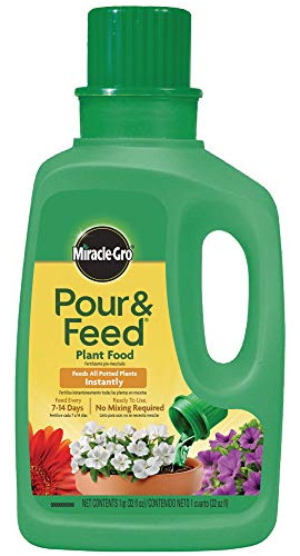 Miracle Gro Pour Feed Líquido Alimentos Vegetales, 32 ...