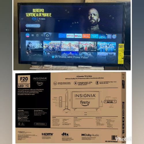 Smart Tv Insignia 32 PuLG Aplicaciones De Fabrica