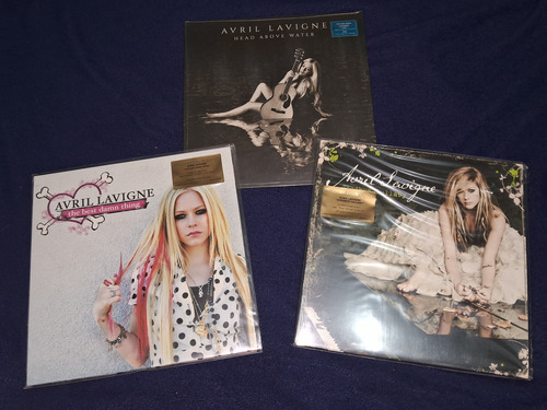 Coleção 3 Lps Avril Lavigne Lacrados Lote Vinil