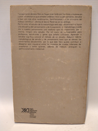 Metodología Investigación Ciencias Sociales Pardinas (Usado)