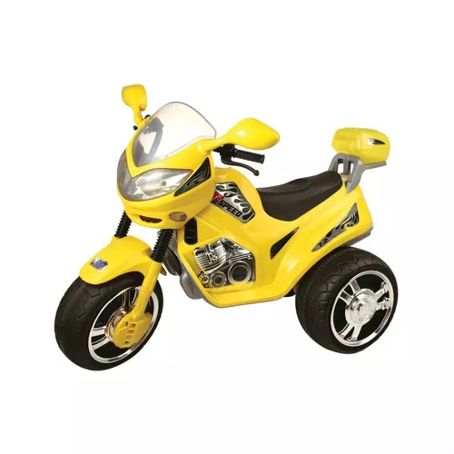 Motinha Elétrica Infantil Amarela Mini Moto Crianças Com Som Luz