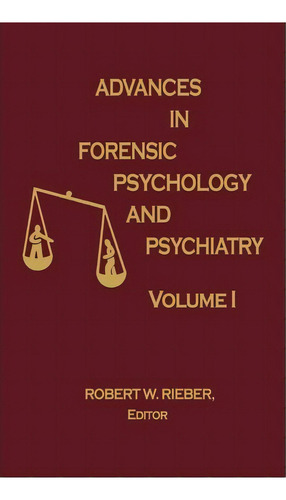 Advances In Forensic Psychology And Psychiatry, De Robert W. Rieber. Editorial Abc Clio, Tapa Dura En Inglés