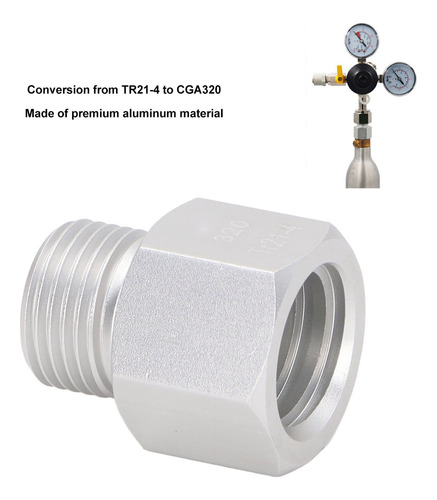 Adaptador De Recarga Soda Tr214 A Cilindro De Co2 Cga320