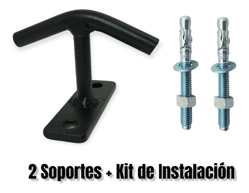 Hamaquero Soporte Para Hamaca Acero + Kit Instalación 250kg