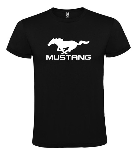 Camiseta Negra Ford Mustang Camis