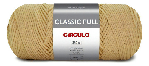 1 Novelo Do Fio De Lã Classic Pull 200g,  Tricô - Circulo Cor 7837 - Coala