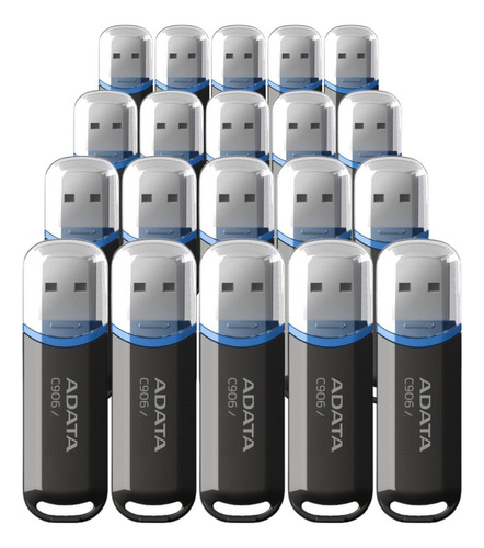 Kit 20 Memoria Usb 32gb Clasica Negro Mayoreo