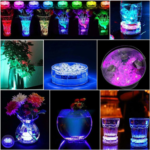 4 Unidades Luzes Led Submersíveis À Prova D'água Piscina