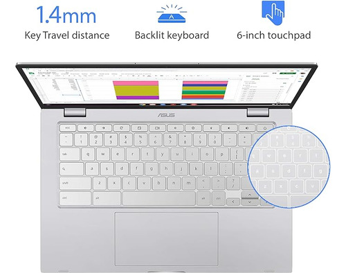 Laptop Asus Chromebook Core M3-8100y 4gb Ram 128gb Emmc