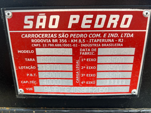 Carreta Porta Container São Pedro 2025