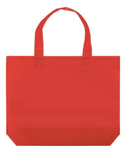 Bolsas Tnt (3 Unidades) 30x35x10 Cm Con Asa Color Rojo