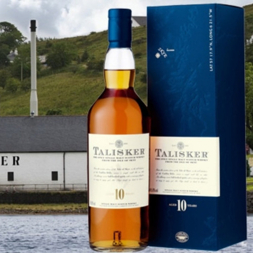 Imagen 3 de 10 de Whisky Talisker 10 Años 750ml + 2 Vasos Spiegelau De Cristal