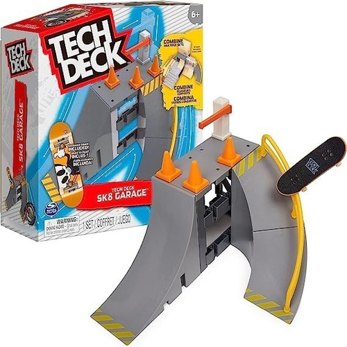 Tech Deck Set Rampa + 1 Skate Creador De Parques Sk8 Garage