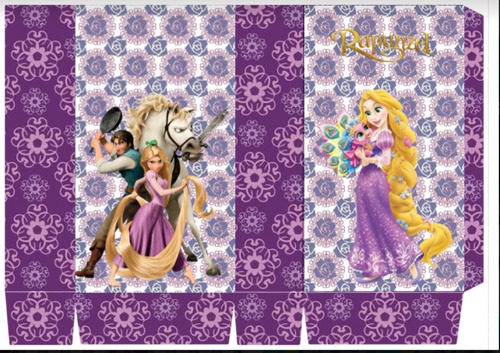 Kit Imprimible, 100% Editable Rapunzel - Candy Bar