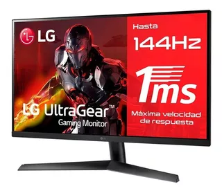 Monitor Gamer 27 LG Ultragear 144hz 1ms Fhd Ips 27gn60r-b Color Negro