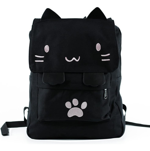 Mochila Escolar Bolsas Para Ninos Kitty (negro)