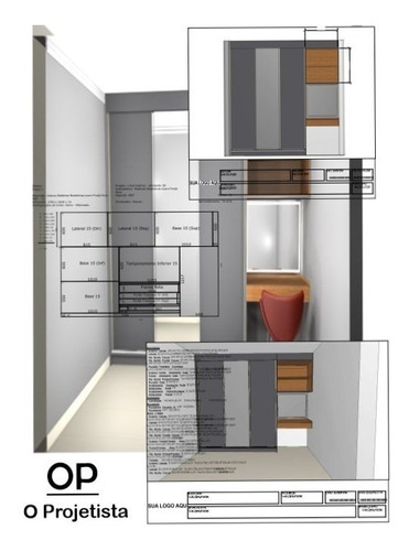 Projeto 3d Exclusivos De Moveis Planejados + Plano De Corte