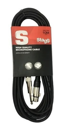 Cable Canon-plug 10 Metros Stagg Smc-10xp Standard 6mm
