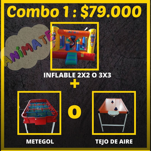 Alquiler Castillo Inflable Y Mas Juegos! Envío Gratis!! Caba