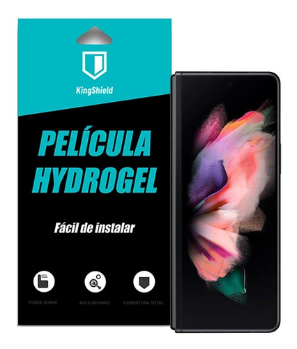 Imagem 1 de 9 de Película Galaxy Z Fold 3 Kingshield Hydrogel (tela & Verso)