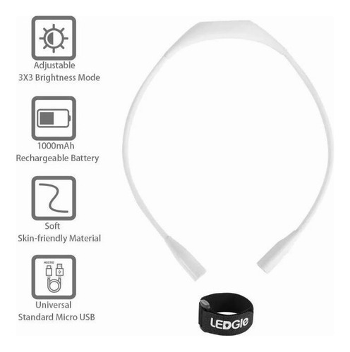Lámpara Colgante Led Usb Recargable Para El Cuello
