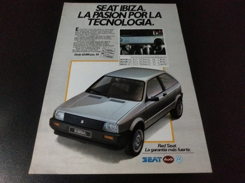 (pa611) Publicidad Clipping Seat Ibiza * 1984