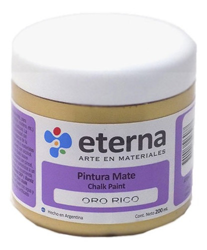 Pintura Mate Chalk Paint 200 Ml Oro Rico