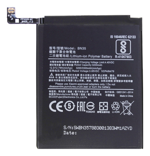 Bateria Para Xiaomi Redmi 5 Mdg1 Bn35 3300 Mah