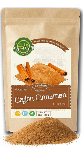 Eat Well Premium Foods - Polvo Molido De Canela De Ceilan, B