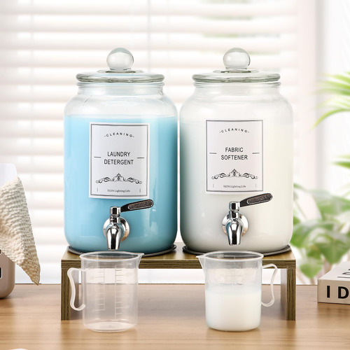 Dispensador De Detergente Para Ropa Cyykda 3,4 L Con Soporte