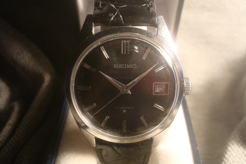 Magnifico Reloj Seiko 6602-8050 Antiguo Año 1971 Coleccion! Negro Acero Negro (Usado)