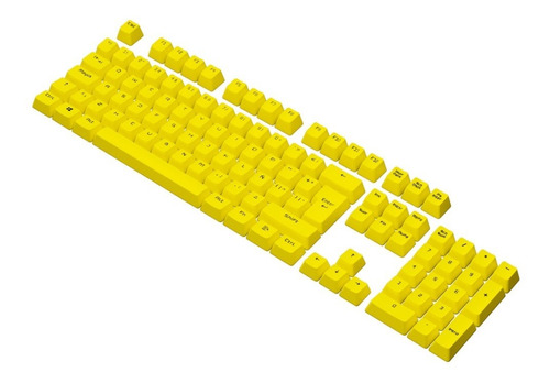 Vsg 105 Keycaps Teclas Personalizables Mecánico  Amarillo