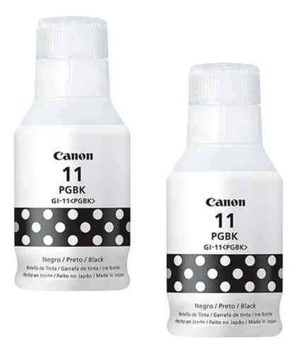 Combo 2 Tinta Canon 11 Negro Gi-11 Bk 4525c001aa Original