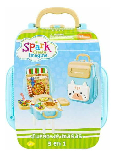 Set Plastilina Mágica Spark Create 3 En 1 Herramientas Molde