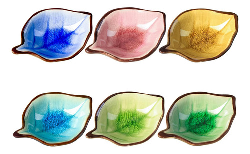 Colias Wing Diseño Colorido En Forma De Hoja Plato Multiusos