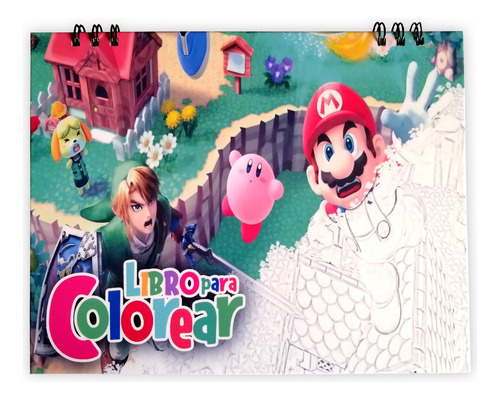 Croquera Para Colorear X50 Imagenes - Nintendo