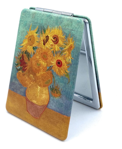 Espelho Compacto Aesage Square Van Gogh Com Estampa De Giras