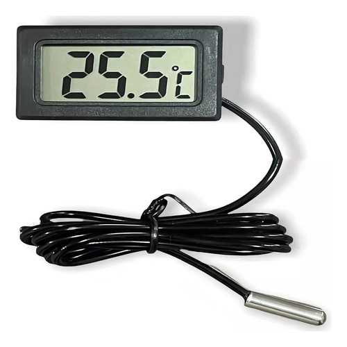 Cable con mini sensor de temperatura para termómetro digital LCD