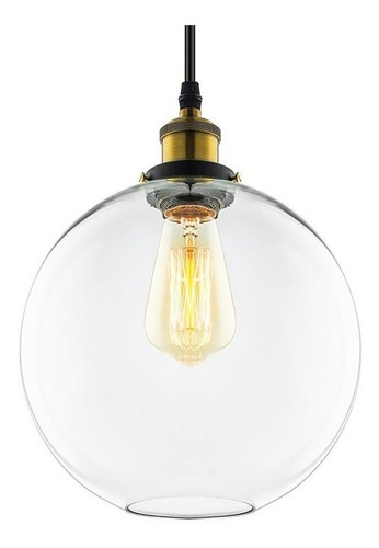 Lampara Colgante Decorativa De Vidrio+ Lamp De Regalo Unilux
