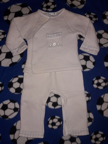 Conjunto Enterizo Chaqueta Bebé 6 Meses 2 Piezas Usado 