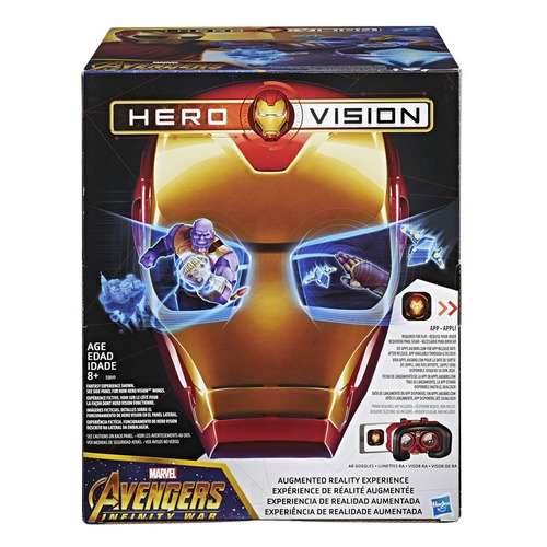 Imagen 2 de 4 de Mascara Iron Man - Vision Realidad Aumentada - Marvel Hasbro