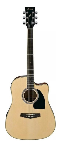 Guitarra Electroacustica Texana  Ibanez Pf15ece Natural
