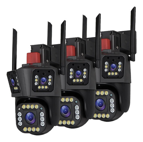 Cámara Ip Uso Doméstico, Mxcto-003, 3 Pzas, 3x4mp, 12/15fps,